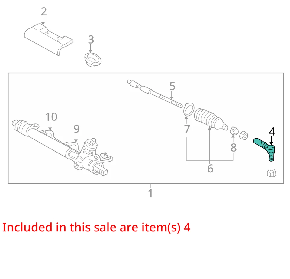 SE ADAPTA A 2000-2005 SATURN L300 L200 VARILLA ASM, CTRL LNKG OTR TIE 21019184 - NUEVO OEM Foto 3 de 4