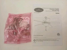 REPLACMENT PARTS FOR Harbor Breeze Coastal Creek 52" Nickel Finish Hardware Kit