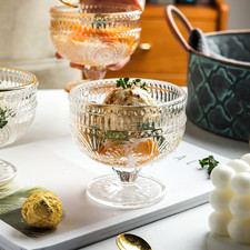 6 Pack Glass Dessert Bowls, 10 oz Mini Trifle Bowls, Glass Serving Bowls for Ice