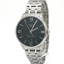 TISSOT Chemin Détourelles Powermatic 80 T139807A Automatic SS Men's Wristwatch