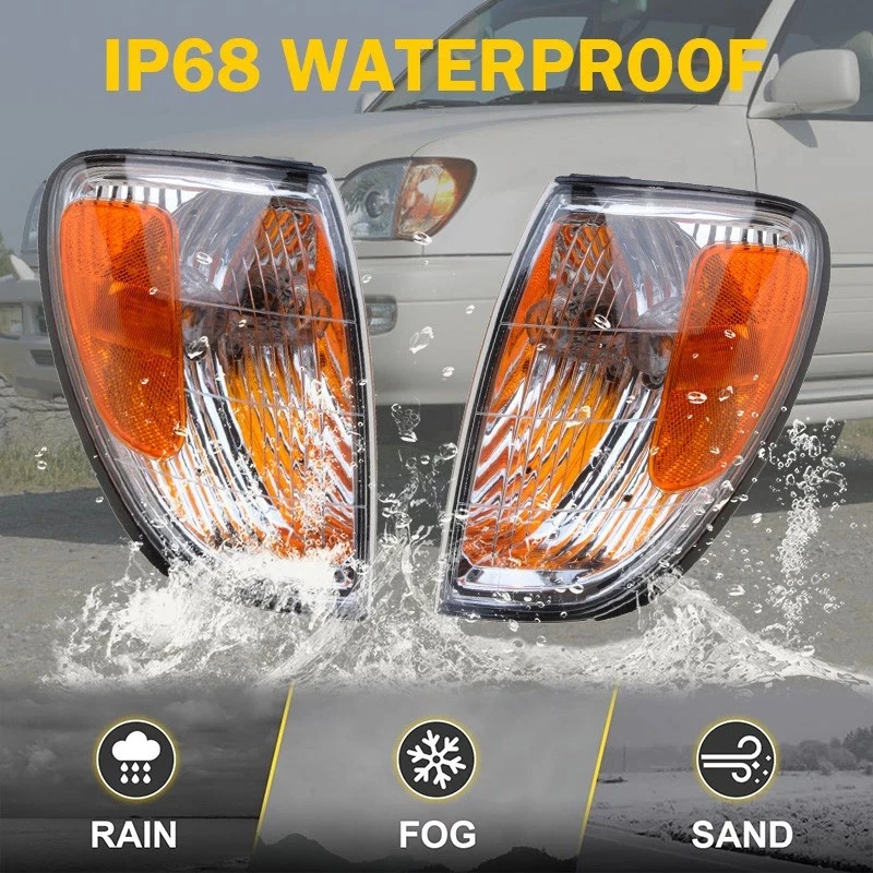 For Lexus LX470 1998-2007 Side Marker Lamp Corner Lights Parking Turn Signal 2* - Image 3 of 4