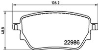 Bremsbelagsatz Scheibenbremse Hella Pagid 8DB 355 039-021 FüR Mercedes Klasse