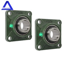 2 Pack UCF209-28 1-3/4" Bore 4 Bolts Solid Base Pillow Block Flange Bearing