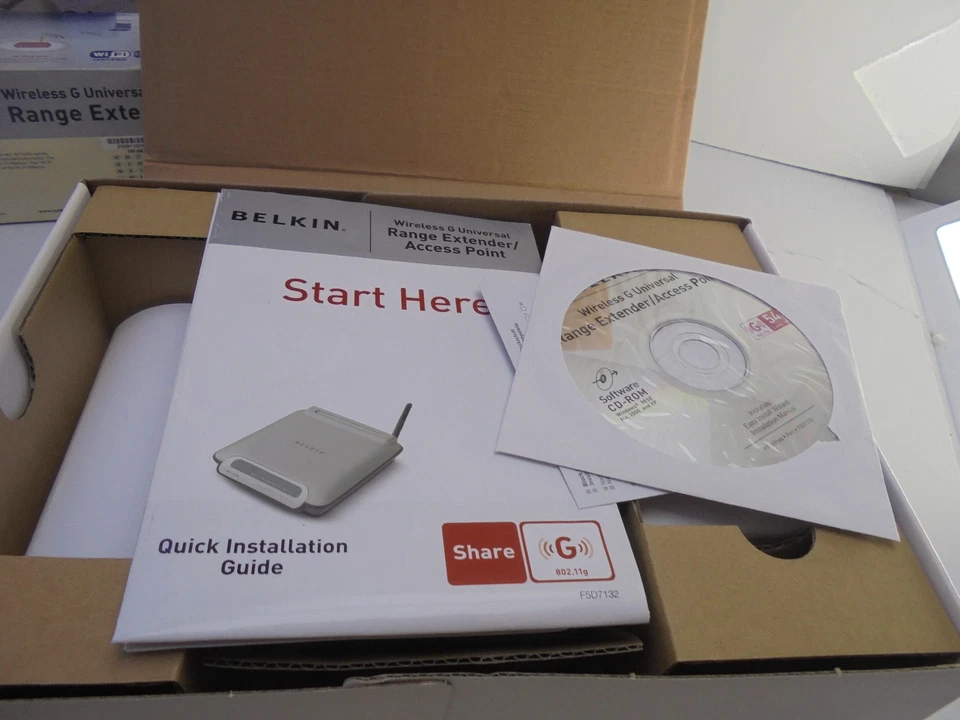 Belkin Wireless G Universal-Range Extender/Access Point F5D7132UK Brand New/Seal - Image 2 of 4