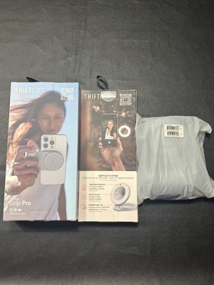ShiftCam ProGrip Starter Kit Charging Smartphone Grip, Light & Case MagSage Comp