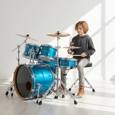 Drum Stool Adjustable Piano Stool Folding Drum Throne Padded Seat Piano Chair