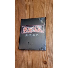 Garfield photo album black vintage in plastic holds 4x6 photos 88 total collect