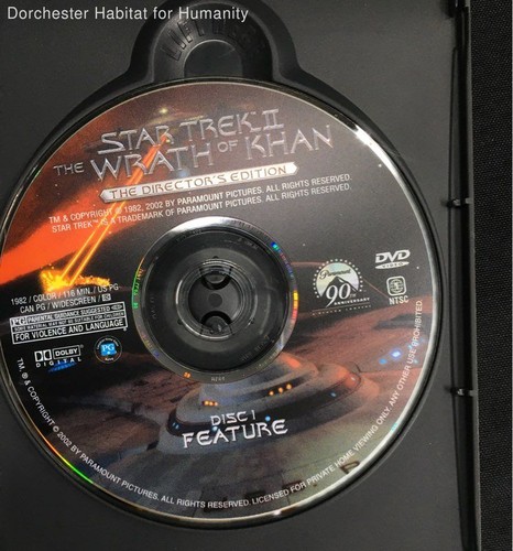 Star Trek The Motion Picture + Wrath of Khan Director's Edition 4 Disc Movie Lot - Picture 9 of 10