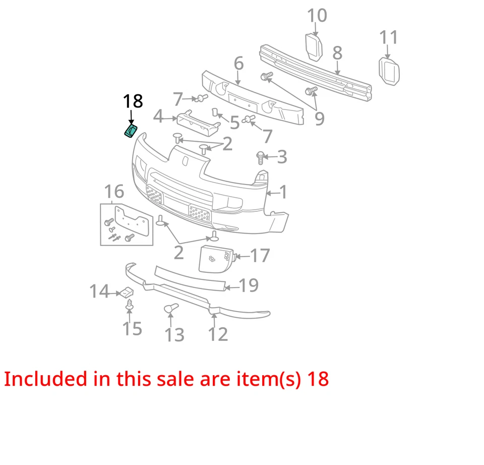 FITS 1997-2002 SATURN SC1 SC2 EMBLEM FRT BPR FASCIA 21110182 - NEW OEM 21110182 - Image 2 of 3