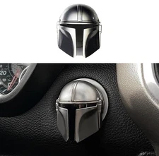 Car Engine Start Button Cover Alloy Key Ignition Switch Button Protective(silve)