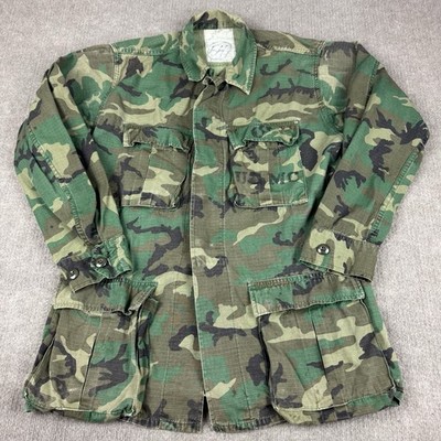 Vintage 1973 USMC ERDL Lowland Camo Set Shirt Jacket Pants Small