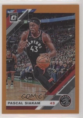 2019-20 Panini Donruss Optic Orange Prizm 38/199 Pascal Siakam #19 0q5