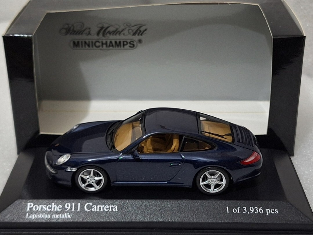 Miniature Minichamps Porsche 997 911 GT2, échelle 1/43, 2007, Avec Boîte Vitrine, Occasion