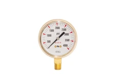 2 1/2" x 4000 PSI HIGH PRESSURE OXYGEN GAUGE, Brass