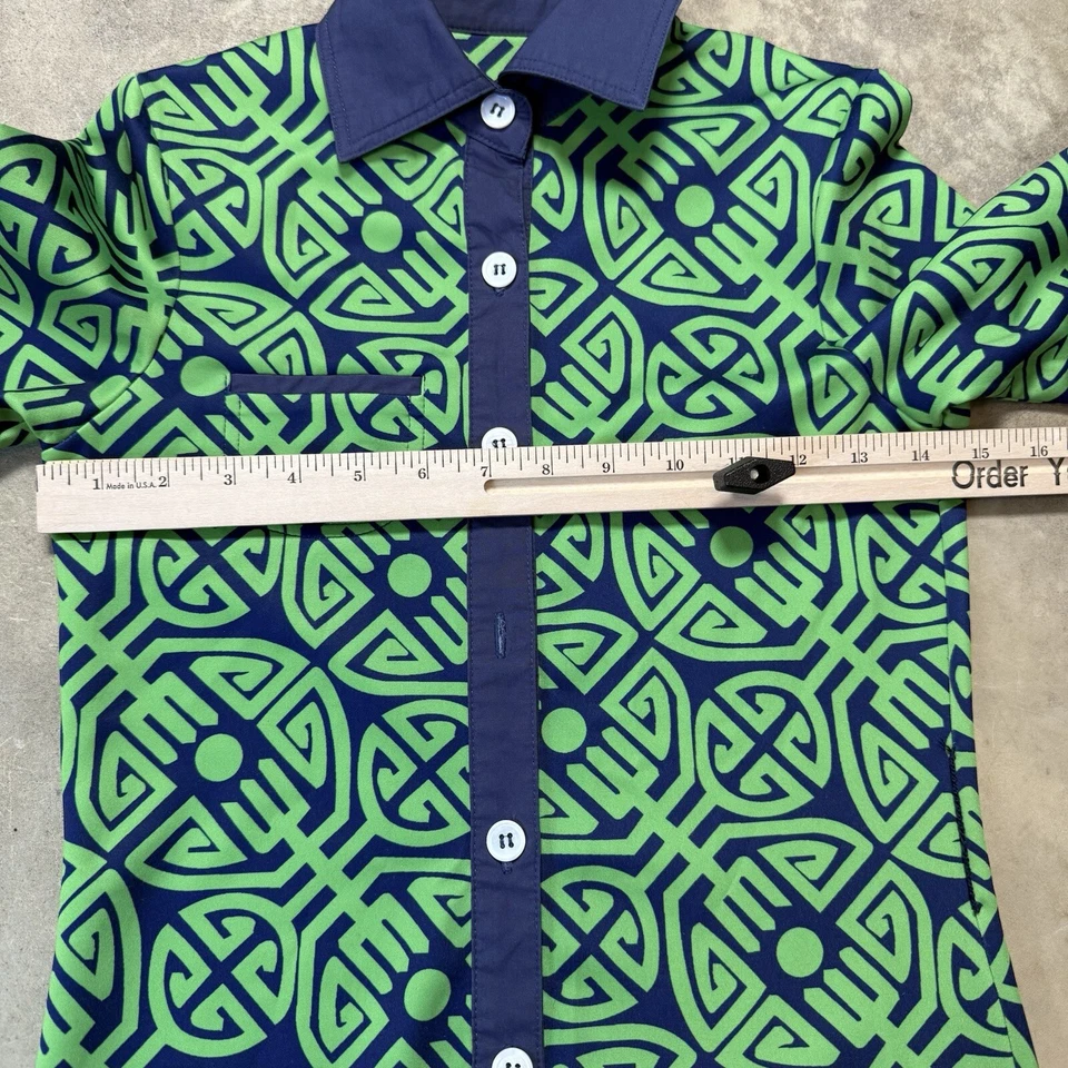 Vestido CK Bradley Feminino Tamanho XS Azul Verde Hudson Shift Colorido Manga Longa - Imagem 3 de 4