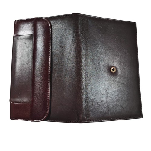 Portafoglio da viaggio vintage Pierre Cardin donna pelle marrone arruffato 6" x4,25" - Foto 7 di 11