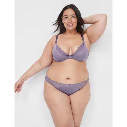 Reggiseno balconcino francese Lane Bryant Cacique leggermente foderato con pizzo 42D - Foto 4 di 4