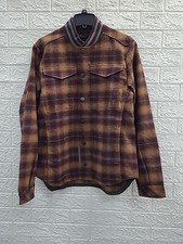 New G Star Raw Unisex Bomber Collar Overshirt Check Size Small