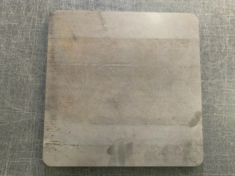 3/8" Steel Pizza Baking Plate, 3/8" x 15" x 15", A36 Steel