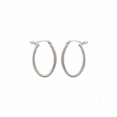 Boucles d'Oreilles Grain de Café Lisse 14 mm - AGR Bijoux