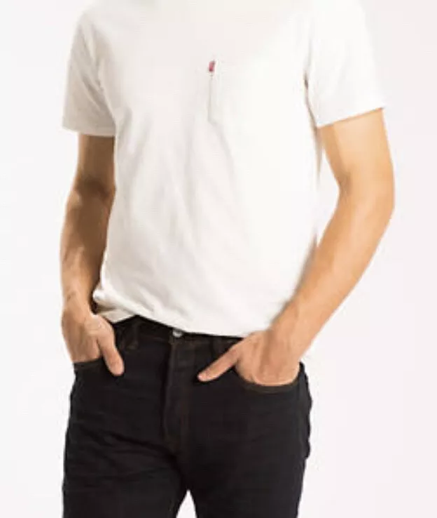 Levi s Sunset Men s Classic Pocket Tee Shirt White 49.50 NEW XXL VINTAGE STYLE