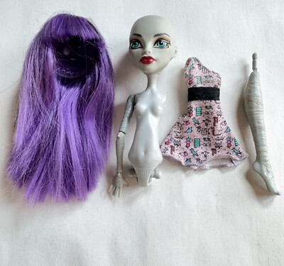 Monster High Create-A-Monster Mummy Girl CAM parts LOT Doll Wig Dress (K)