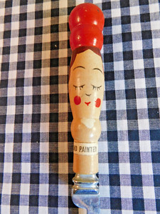 Vintage Sheffield Kitchen Knife with Painted Face