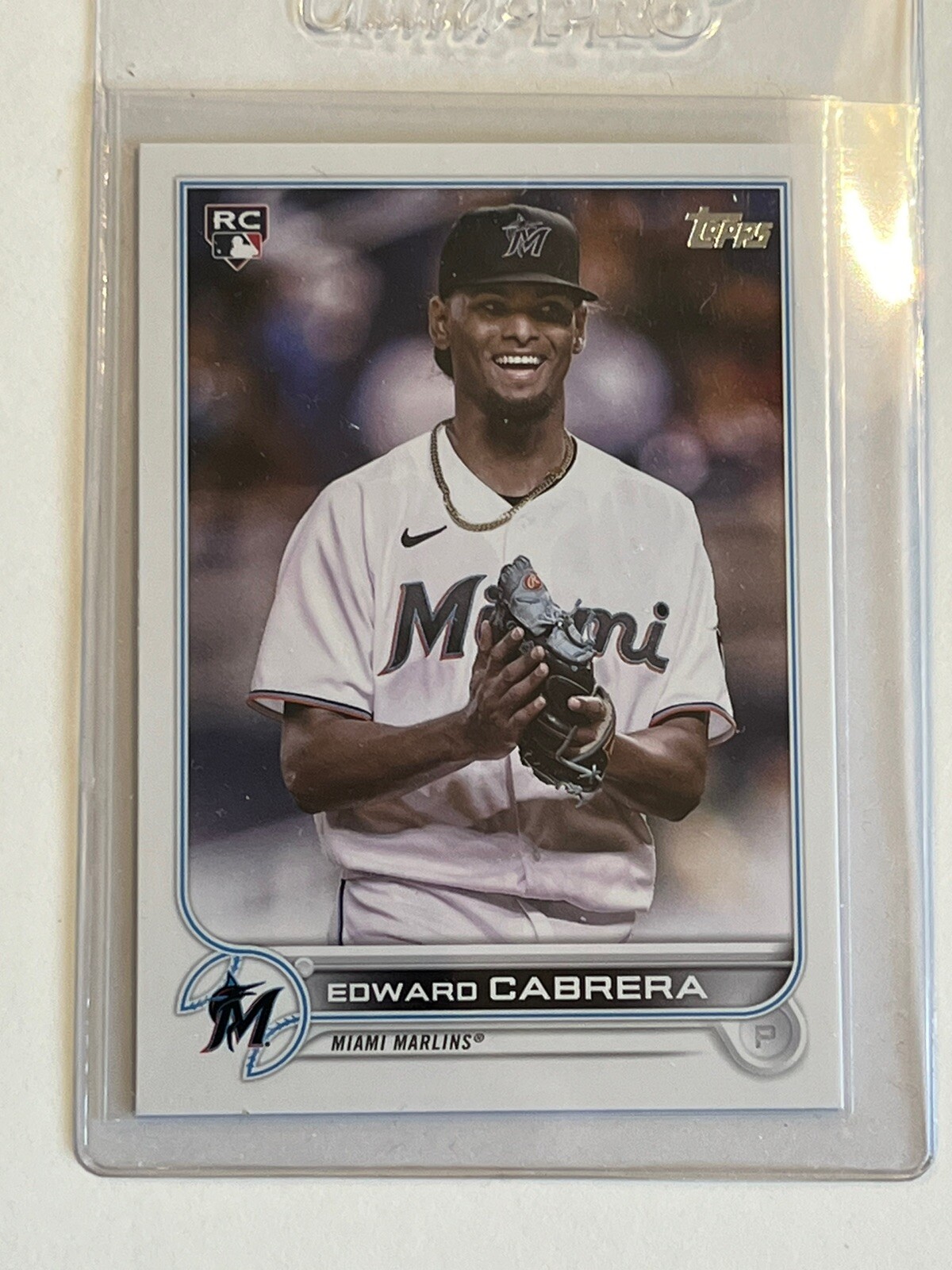 EDWARD CABRERA 2022 Topps Series 2 #566 Photo Image Variation Rookie SP RC
