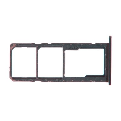 SIM Micro SD Card Tray Dual for Samsung Galaxy A01 Blue Holder