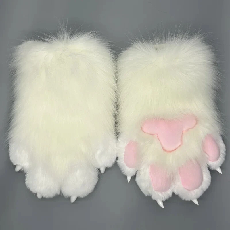 Fursuit Paws Furry Claw Gloves Built-in Whistle Decompression Toys Costume Party - Image 4 of 4