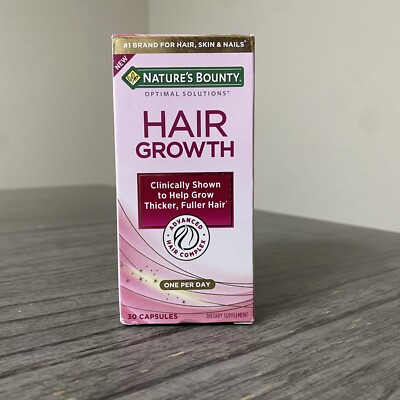 Nature's Bounty Optimal Health Hair Growth Supplement - 30 Capsules - Exp 12/25
