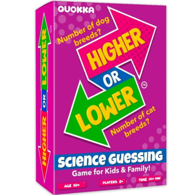 QUOKKA Higher or Lower Game ~ Family Game Night ~ New, Sealed