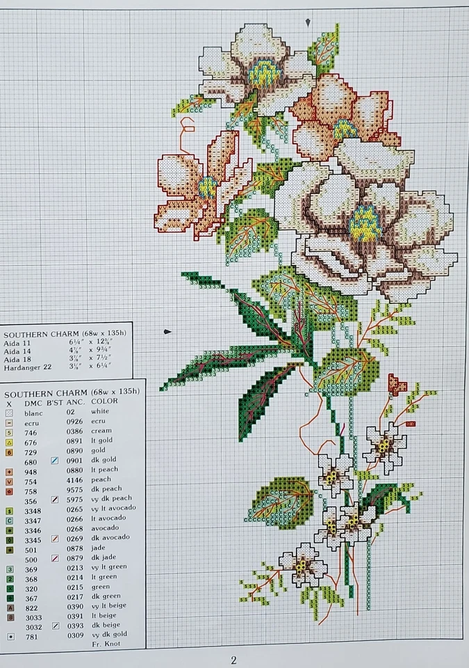 Southern Charm Book 3 Cross Stitch Patterns By Leisure Arts f8 - Image 2 of 3