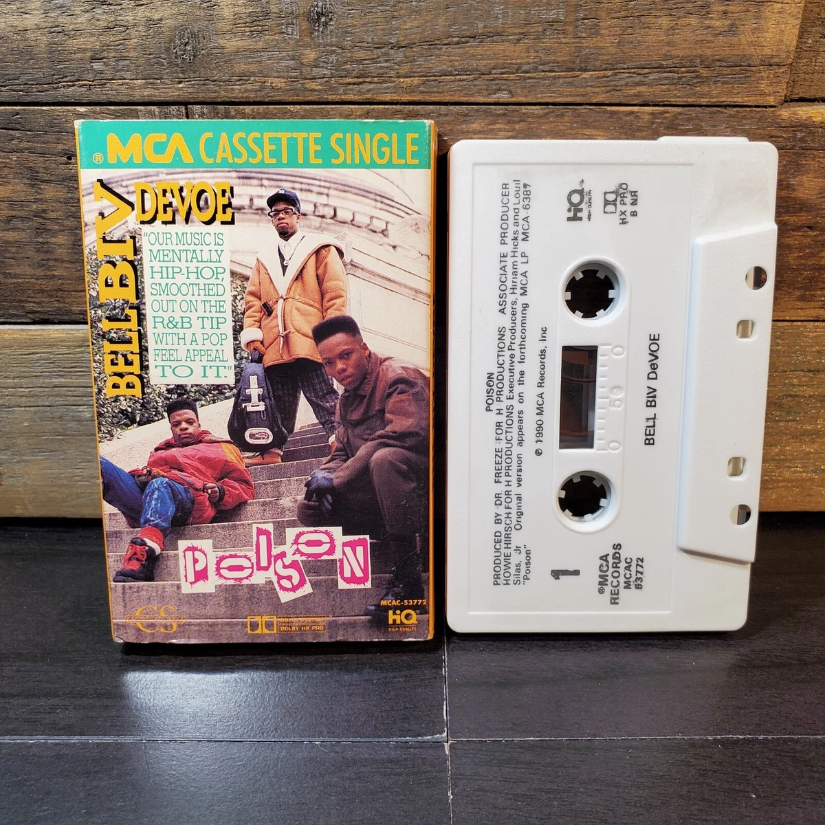 Bell Biv Devoe Poison 1990 Cassette Single Original & Instrumental BBD 90s Vtg