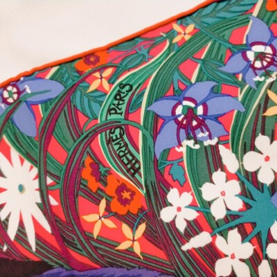 HERMES Scarf Carre 90 TYGER Flower Alice Shirley 90cm x 90cm w