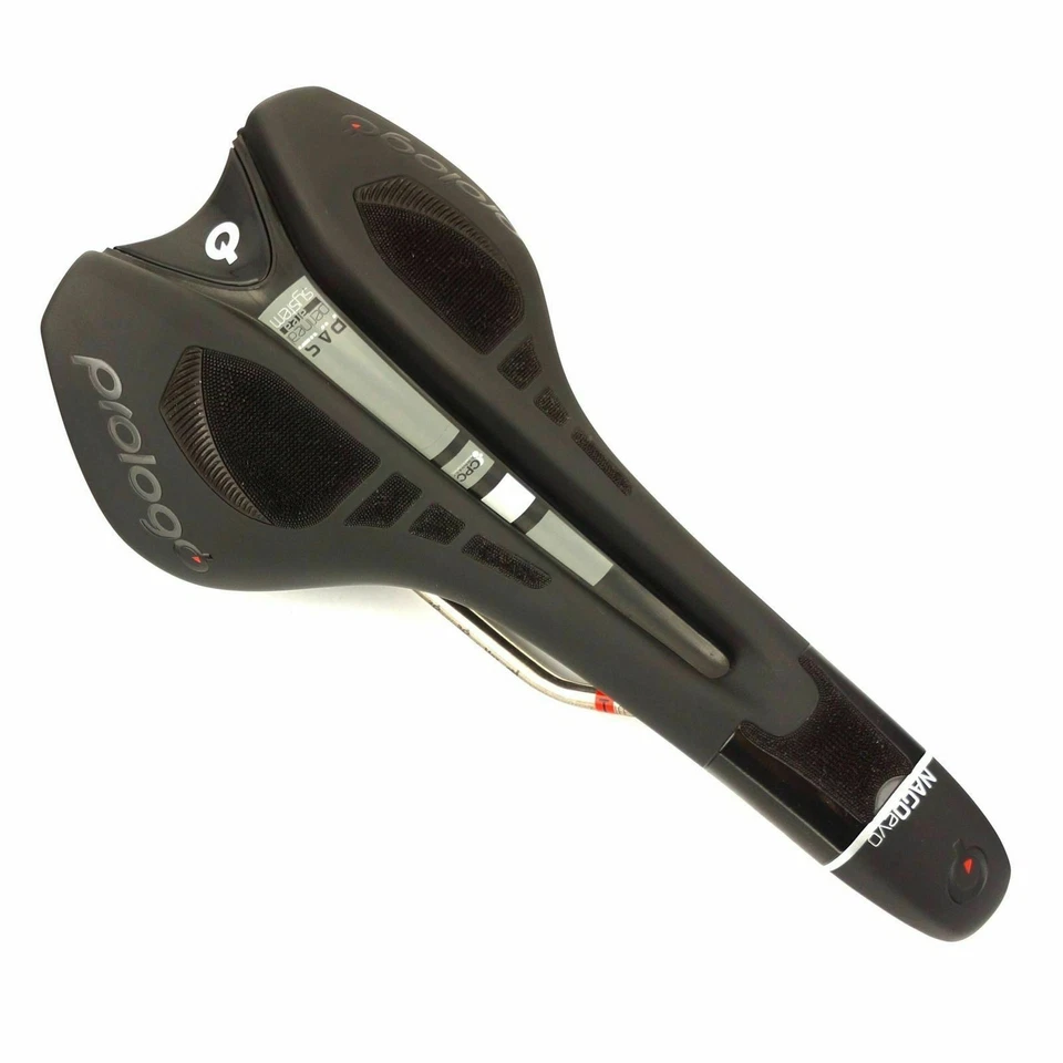 Седло велосипедное Prologo Nago EVO CPC Pas 278x141 мм Ti-rox Rails жесткое седло черное - Изображение 3 из 4