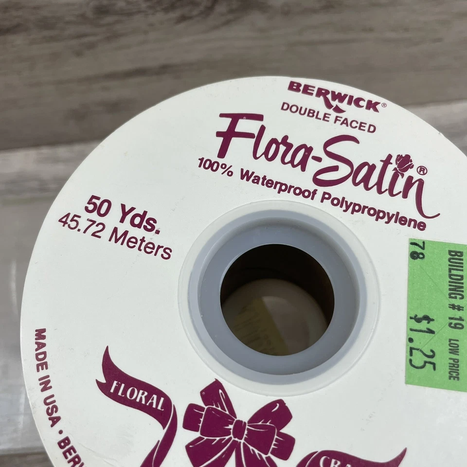 NOVA Fita Berwick Flora Cetim Primavera Floral Artesanato Selvagem 2-3/4" X 50 YD Cada - Imagem 3 de 4