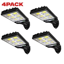 1-4PCS Outdoor Solar Wall Light LED Motion Sensor Bright Flood Street Lamp 3Mode
