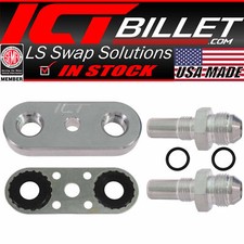 6L80E 6L90E 8L90E Transmission Cooler Line Adapter Plate with 8AN Fittings Seal