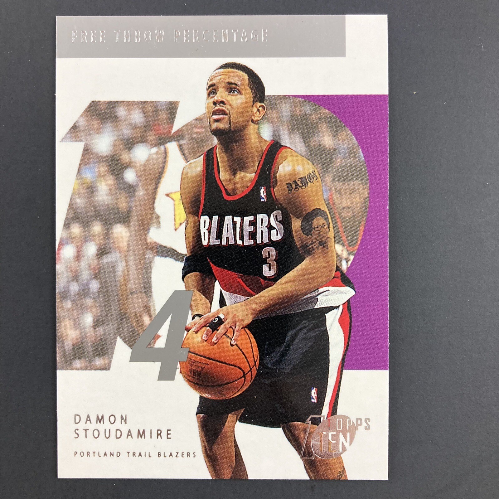 Damon Stoudamire 200203 Topps Ten Card 84 NBA Portland Trail Blazers