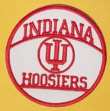Embroidered Indiana Hoosiers Sports Patch new size approx 3"
