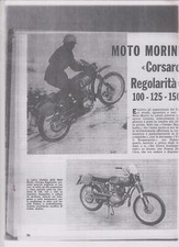 MOTOCICLISMO Prova fotocopia MORINI Corsaro Regolarità 100 125 150