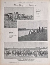 1900 Druck Boer War Pretoria Telegraph Battalion Lord Loch Horse Parade