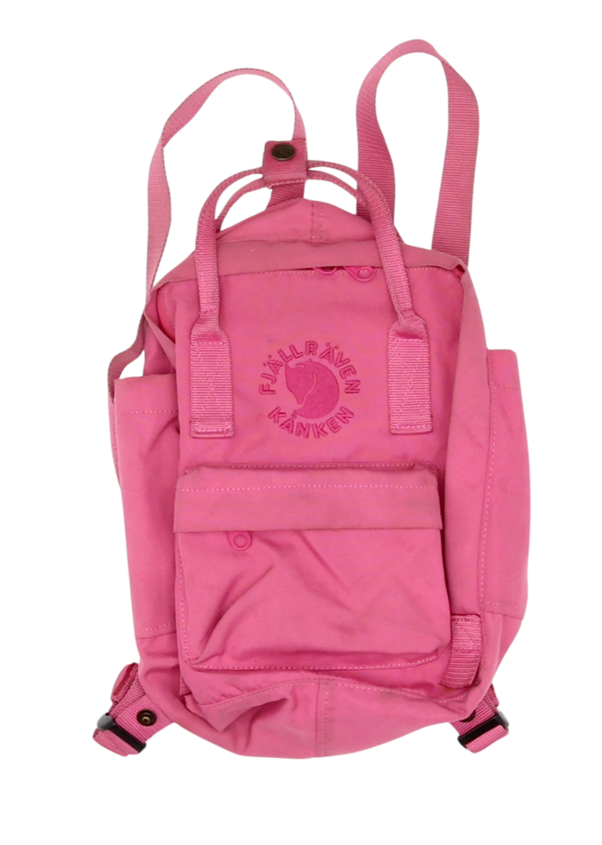 Authentic Fjallraven Kanken Mini Backpack in Flamingo Pink No