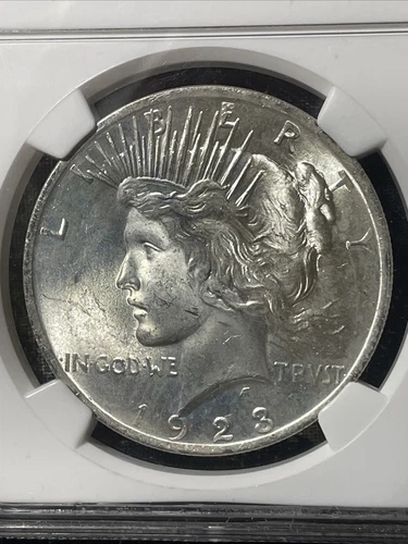 1923-P Philadelphia Peace Silver Dollar S$1 NGC MS65
