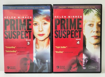 PRIME SUSPECT Helen Mirren Seasons 3-4 British Crime Mystery DVD's