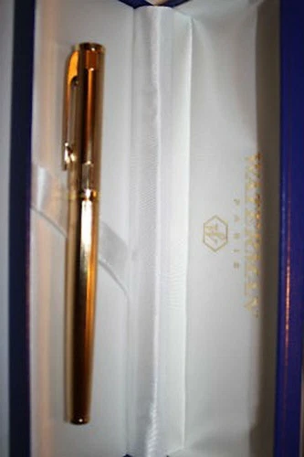 Waterman  Preface Gold Fountain Pen 18k Gold Medium Pt New In Box