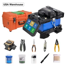 OrienTek 4 Motors T45 Core Alignment Fiber Optic Fusion Splicer with Cleaver Kit