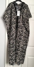 Zara PRINTED TUNIC DRESS ~ Size XL ~ BLACK / WHITE | 5107/243
