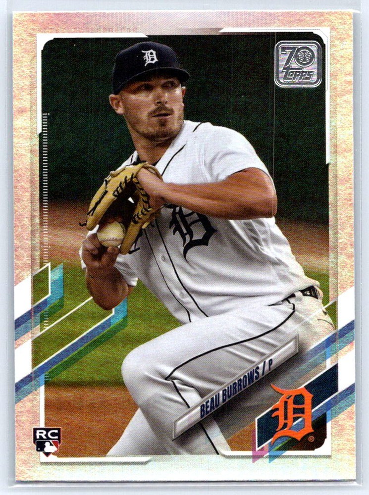 2021 Topps #123 Beau Burrows Rainbow Foil